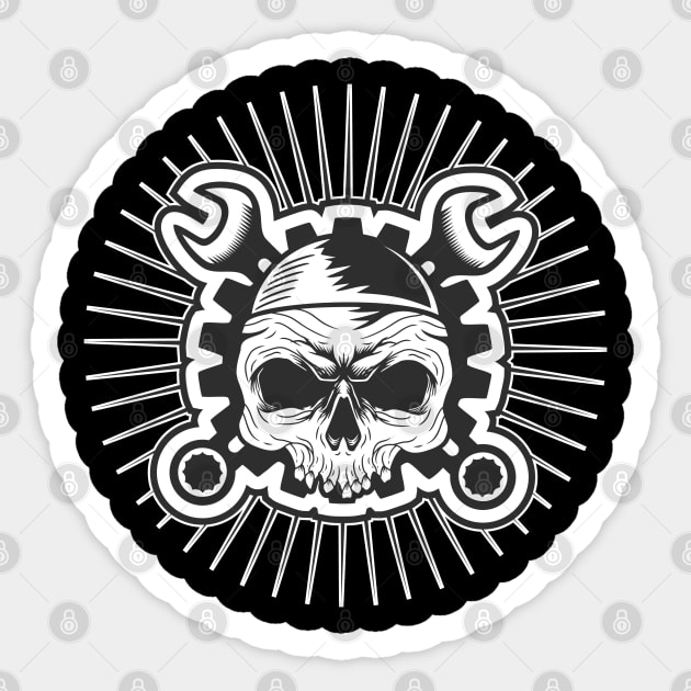 Skull Motors Sticker by Shankara